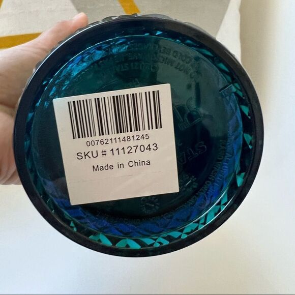 Starbucks 24oz Cold Cup Festive Bling Jeweled Blue Green - Picture 6 of 6